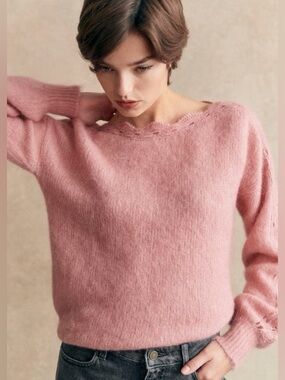 Sézane Stacy Jumper Size XXS in Petal